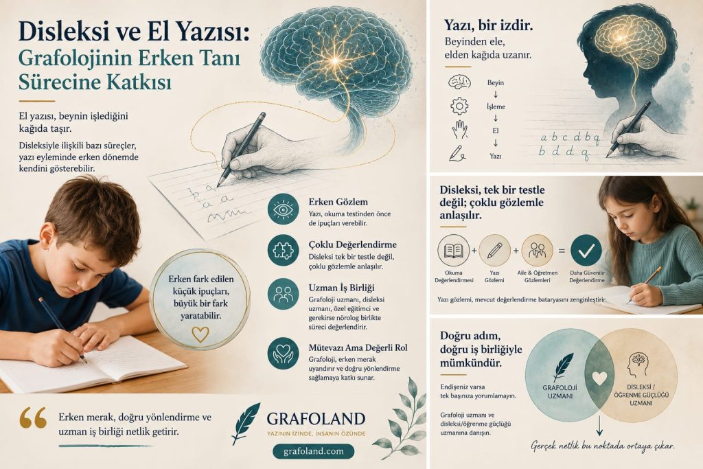 Disleksi ve El Yazısı:
Grafolojinin Erken Tanı Sürecine Katkısı 
